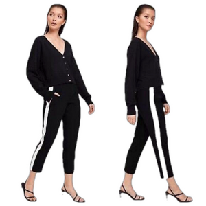 Aritzia Babaton Cropped Striped Conan Pant Women’s Size 4